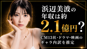 浜辺美波の年収は約2.1億円？CM13社・ドラマ・映画のギャラ内訳を推定